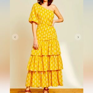 Veronica Beard Virginia One-Shoulder Dress